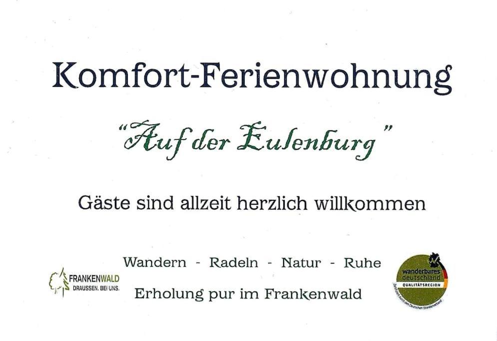 Komfort-Ferienwohnung Auf Der Eulenburg Grafengehaig Buitenkant foto